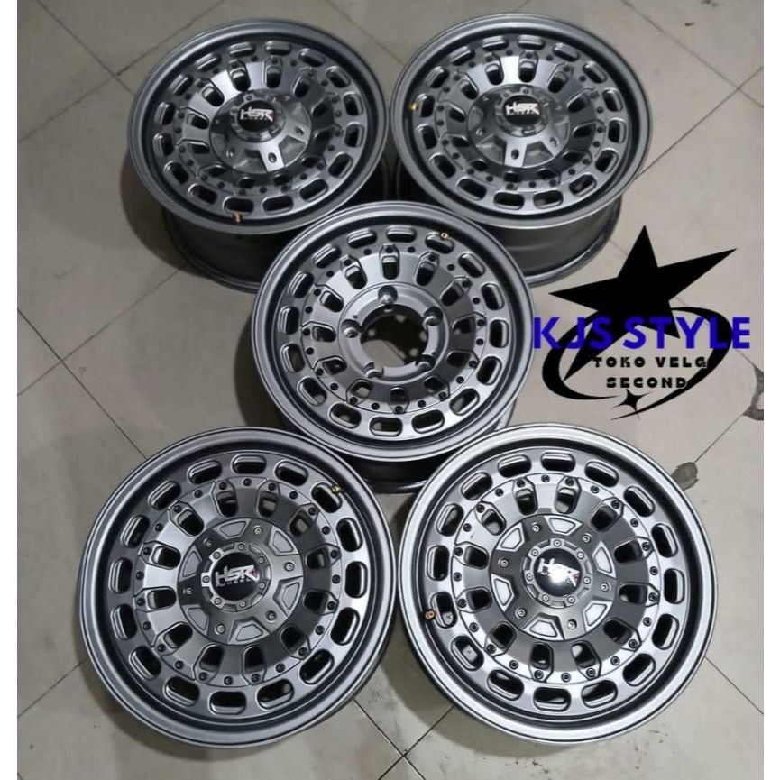 VELG MOBIL BEKAS BERKUALITAS HSR MYTH07 RING 16 PCD 5X139 BUAT JIMNY ESCUDO KATANA FEROZA DLL