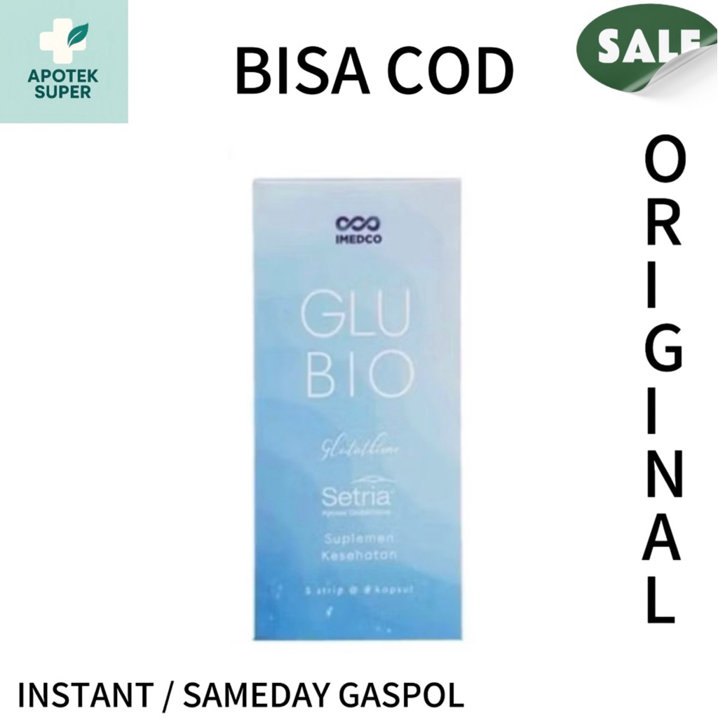 Glubio Glutathione Box Isi 30 Strip Vitamin Suplemen