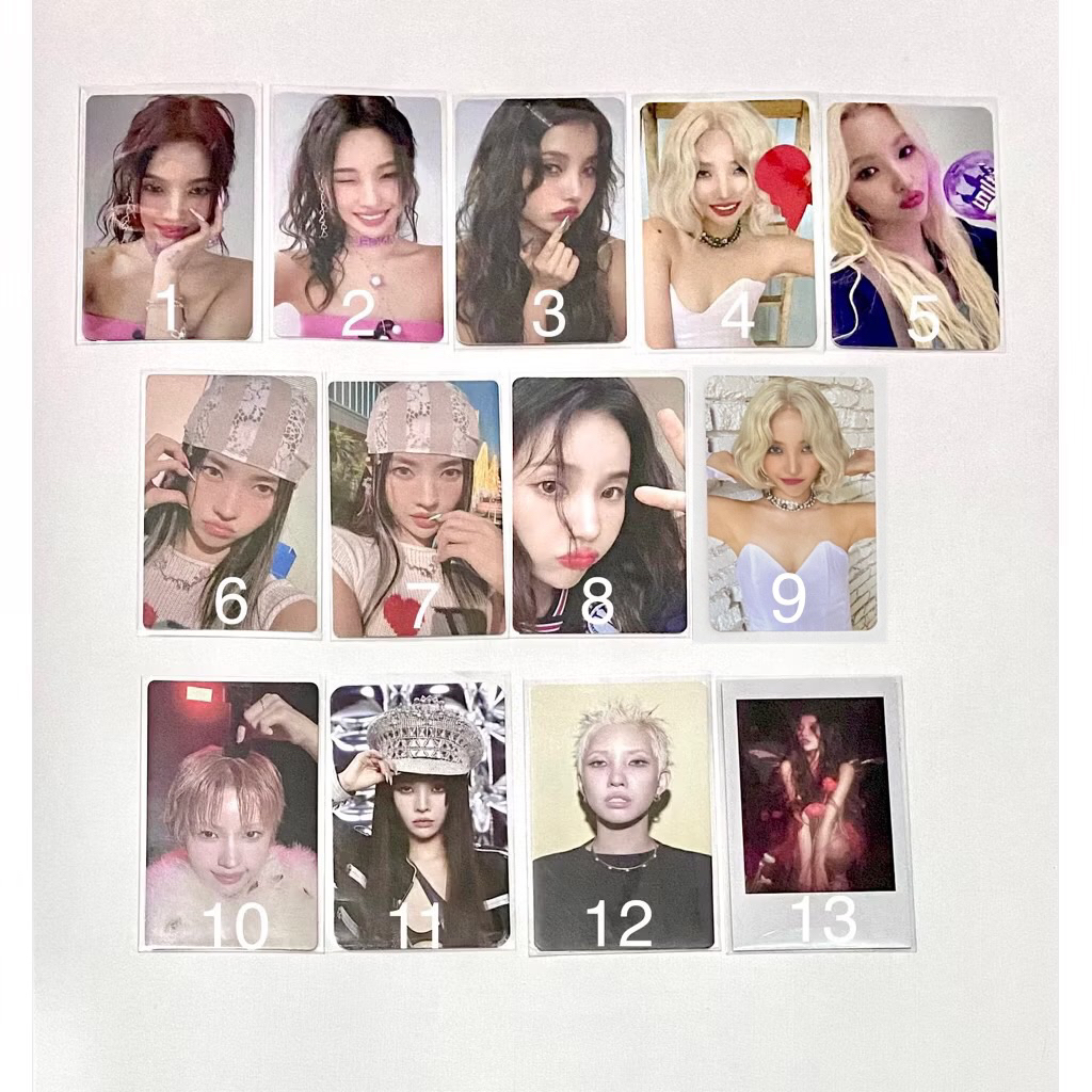 Official photocard soyeon i-dle (g)i-dle pc album pob polaroid i feel love sway nxde two we are miye