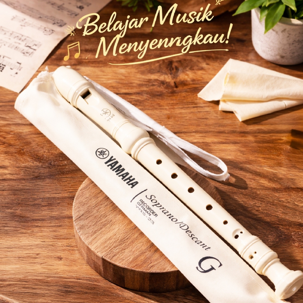 Suling Recorder YAMAHA Soprano Sopran Descant Original YRS-23