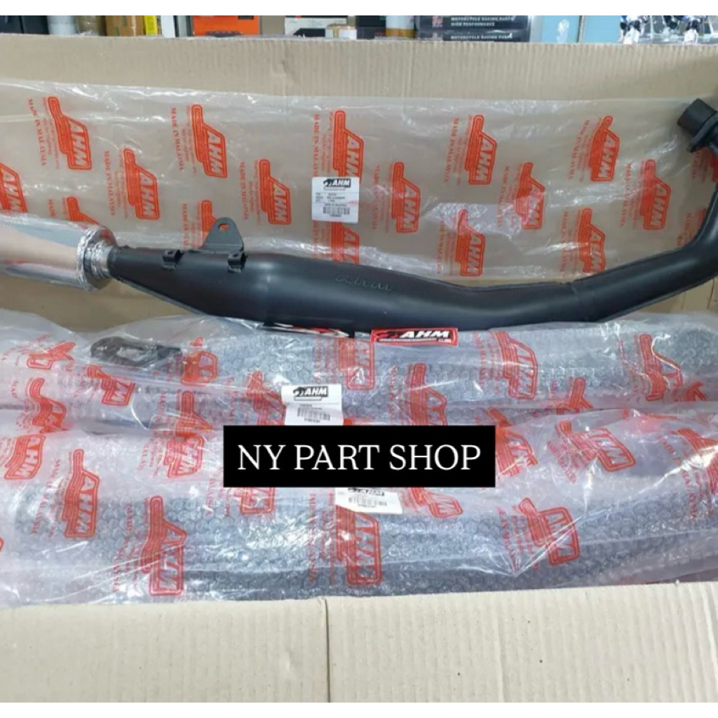 Knalpot AHM FIZR original ampang hoong Malaysia KNALPOT AHM FIZR/SATRIA 2T CHROME ORIGINAL