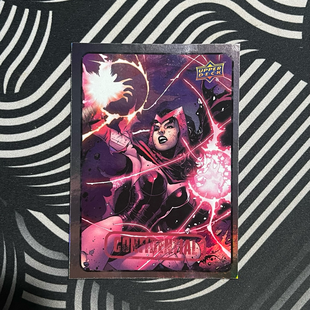 HOLO Upper Deck Marvel Dossier Scarlet witch parallel