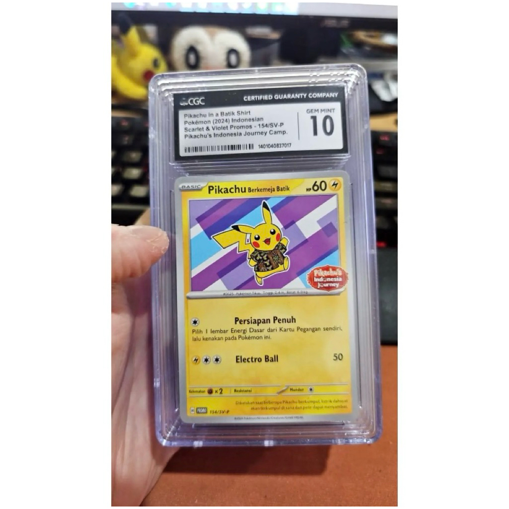 cgc 10 pikachu batik v2 pokemon promo