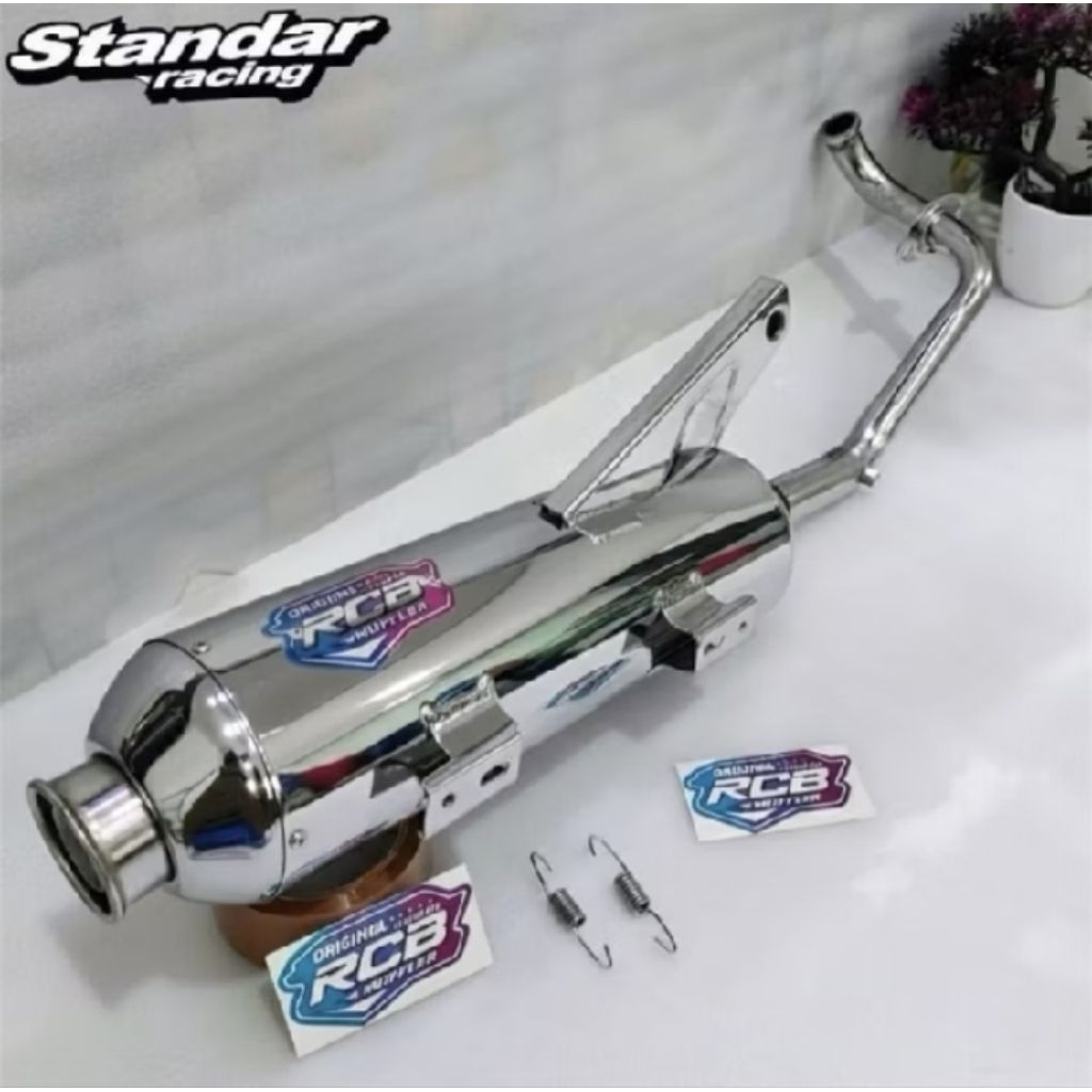 KNALPOT STANDAR RACING RCB FULL CRUM BASS ADEM BEAT NEW BEAT OLD BEAT FI BEAT DELUXE