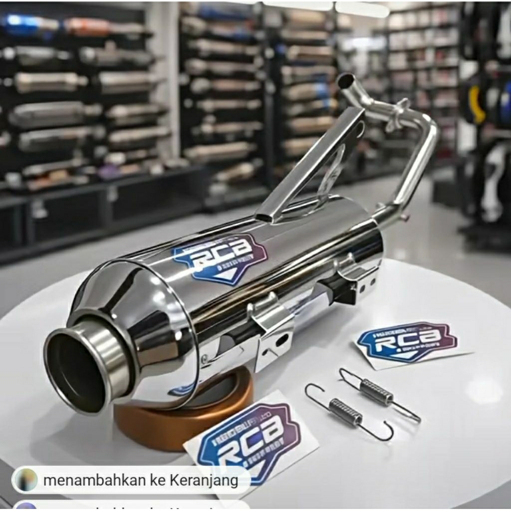 KNALPOT STANDAR RACING RCB FULL CRUM BASS ADEM BEAT NEW BEAT OLD BEAT FI BEAT DELUXE