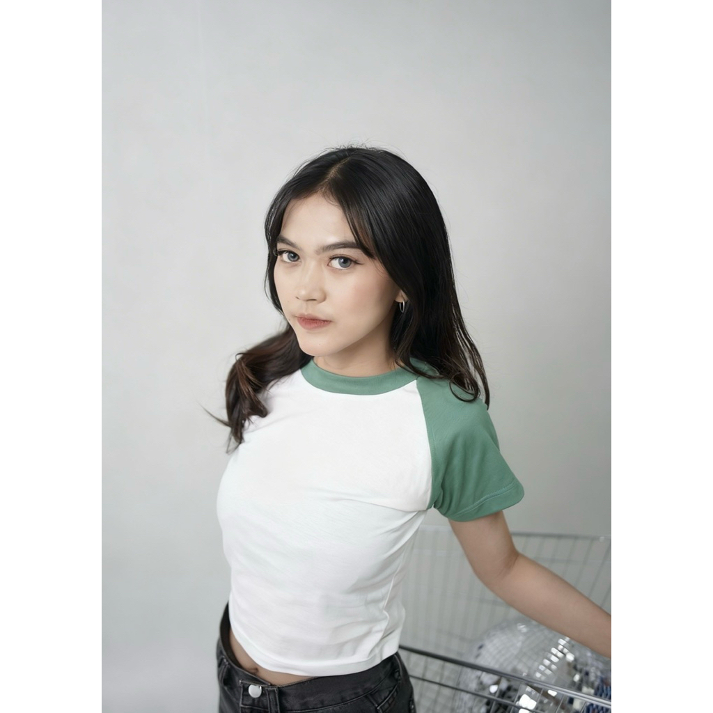 Crop Top Basic | Slim Fit | Daily Wear — Green