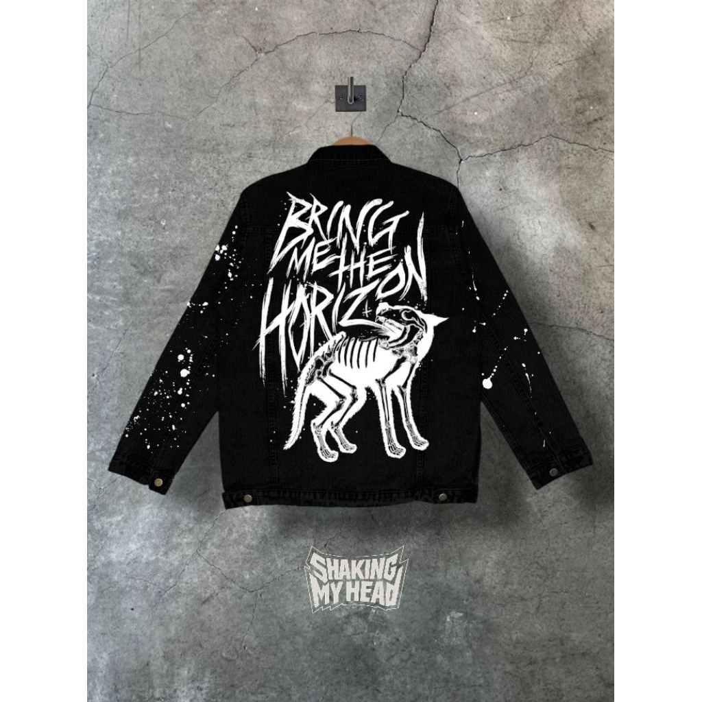 Jaket Jeans Custom Painting BMTH Edition