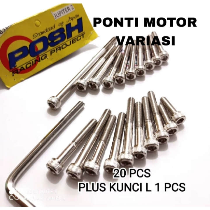 PONTI MOTOR baut blok jupiter Z / jupiter blok mesin chrome