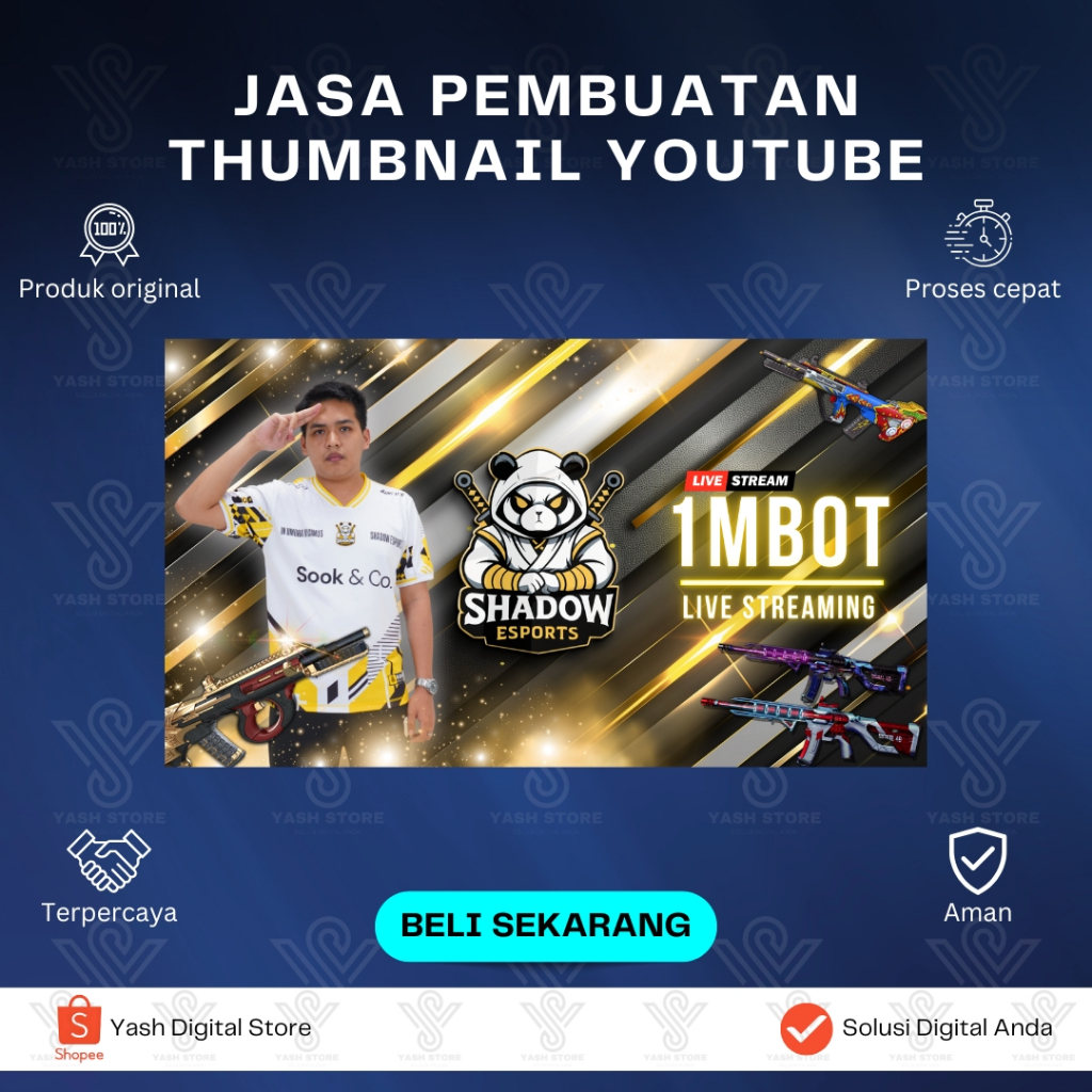 JASA PEMBUATAN THUMBNAIL DAN BANNER YOUTUBE PROFESIONAL HIGH QUALITY PREMIUM