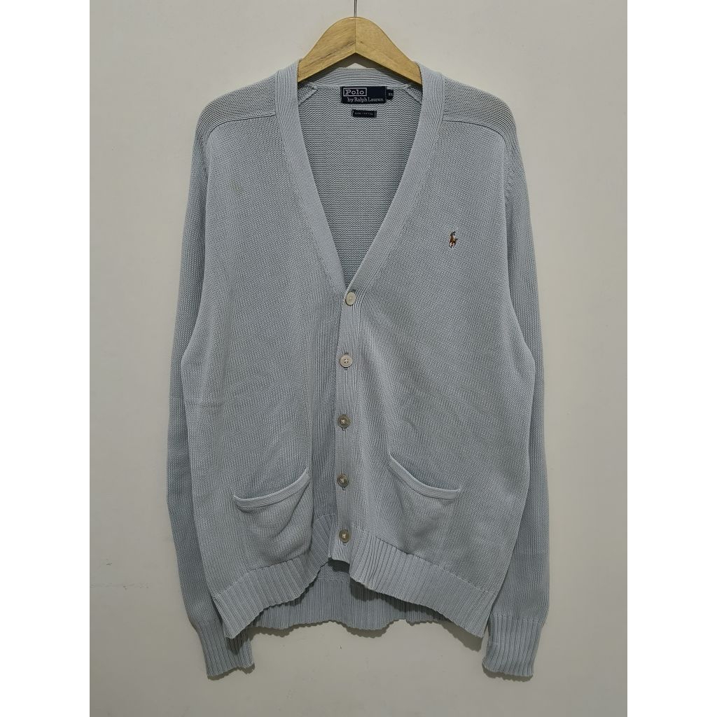 Sweater Cardigan Polo Ralph Lauren Rajut Knitwear 3 Colors Pony XXL