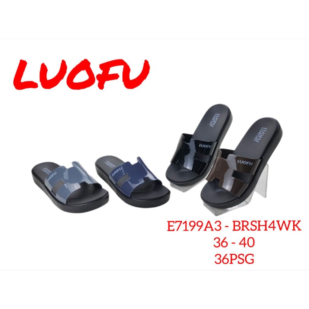 sandal Luofu E7199 sandal nyaman wanita size 36-40 sandal Luofu original
