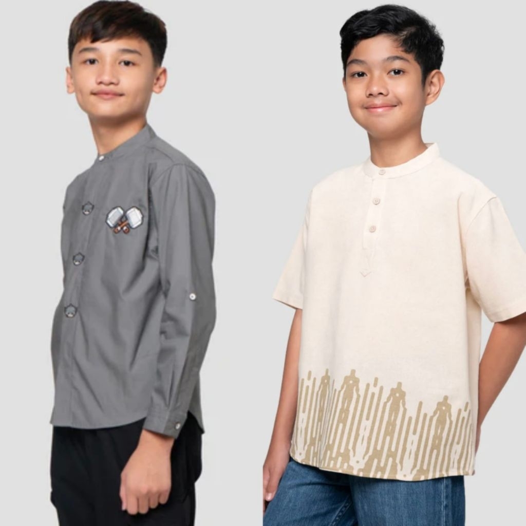 Kemeja dan kemko anak tanggung nevada & aero boys dan marvel