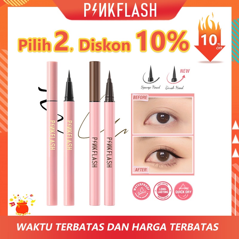 PINKFLASH OhMyLine Waterproof Eyeliner Pen Anti Air Tahan Lama -Hitam