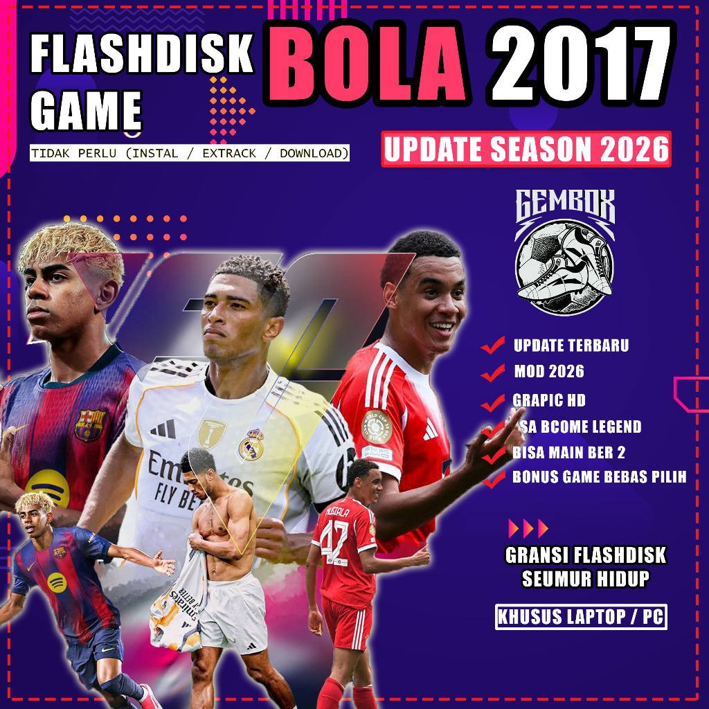 PES 2017 PATCH 2025-26 MUSIM 2026 TIMNAS BRI LIGA 1 PC GAME FLASHDISK
