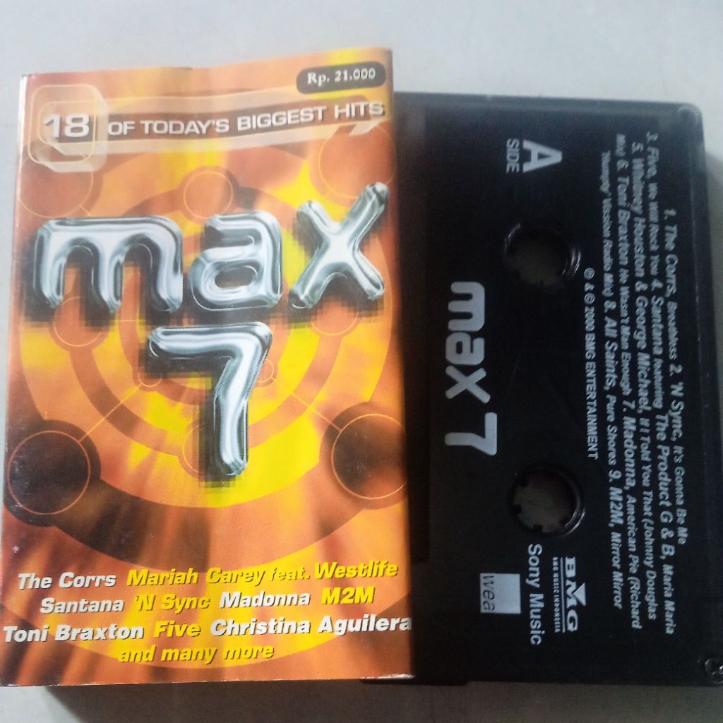 kaset pita original full box "max 7"