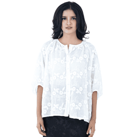 AKAYE | KEMEJA BLOUSE SAFIRA Kemeja wanita - Bahan Katun combed Formal Office Premium