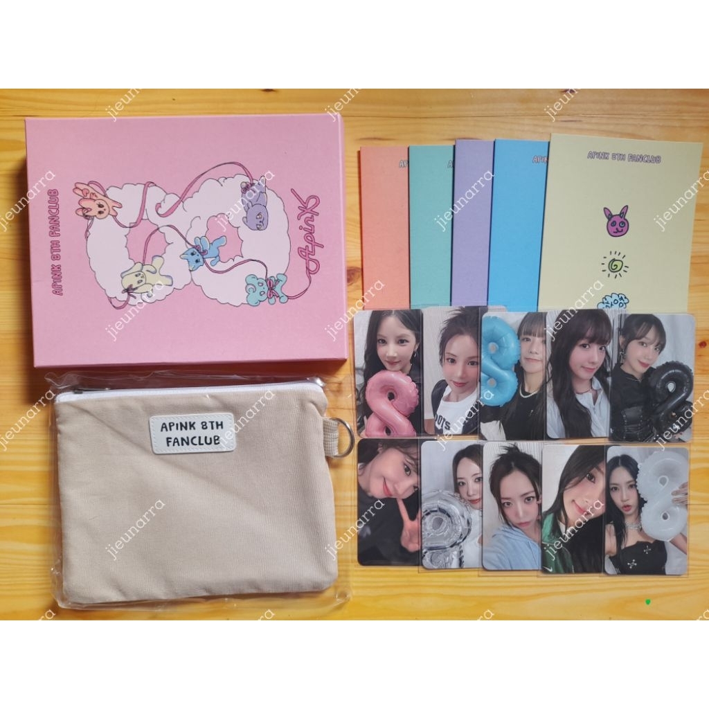 (Take All / Fullset) Apink 8th Official Fanclub Panda - PC Photocard Chorong Bomi Eunji Namjoo Hayou