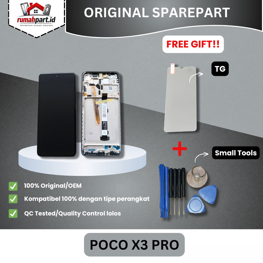 LCD + FRAME POCO X3 ORIGINAL