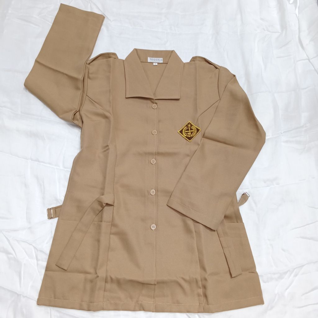 baju atasan Pramuka rapilo SMP SMA perempuan