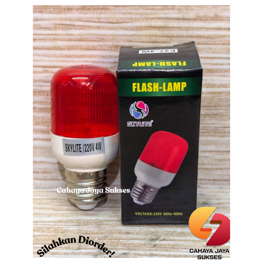 Lampu Blitz Kedip Merah Skylite / Lampu Kedip Merah Skylite / Lampu Strobe Blitz Merah Skylite 220V