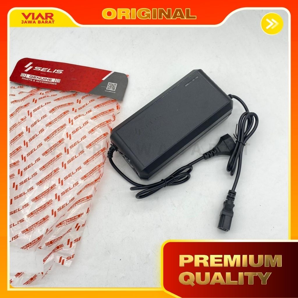 CHARGER SEPEDA LISTRIK UNIVERSAL 48V/12Ah SELIS570 SELIS ORIGINAL 100% SPAREPART SEPEDA LISTRIK