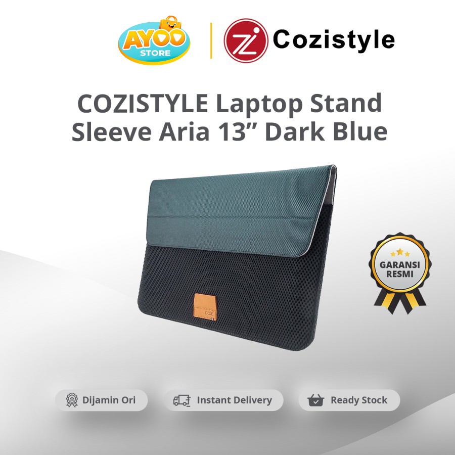 COZISTYLE Laptop Stand Sleeve Aria 13 Inch Dark Blue