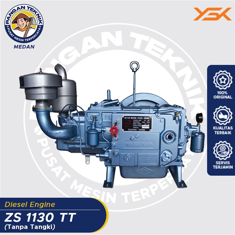 MESIN DIESEL YASUKA | ZS 1130 TT TANPA TANKI | MESIN DIESEL 30 PK