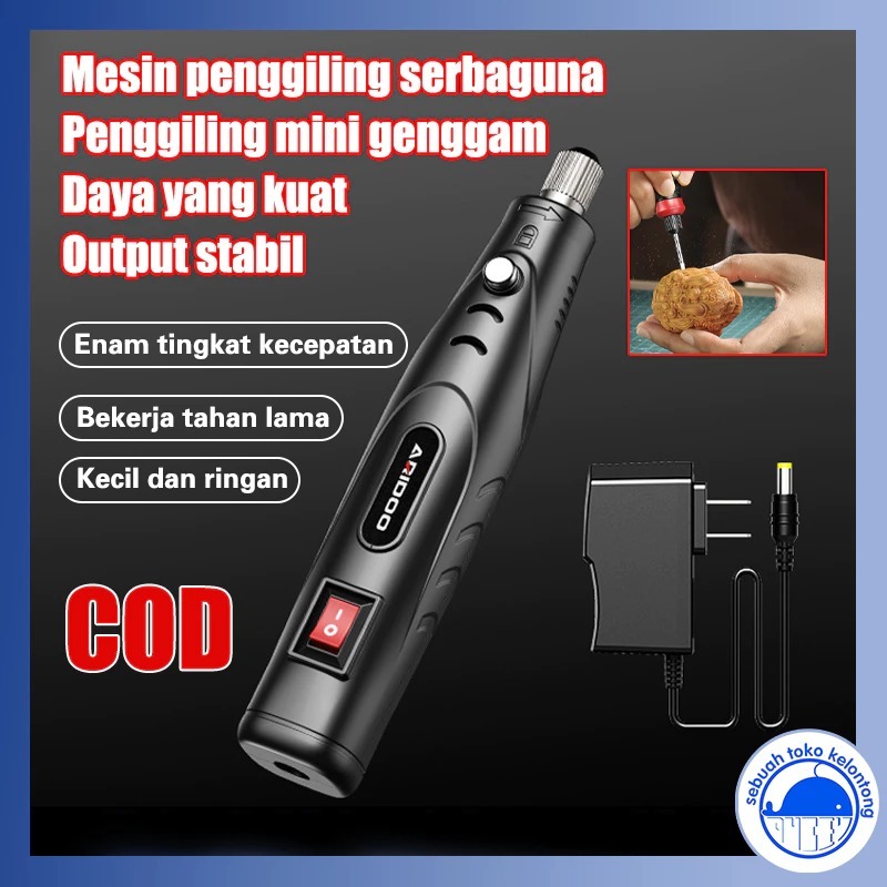 LUCKYHOUSE1 - Mesin Penggiling Mesin Poles Kecil Bor Kecil Pena Ukir Mesin Pengamplas Mesin Poles Da