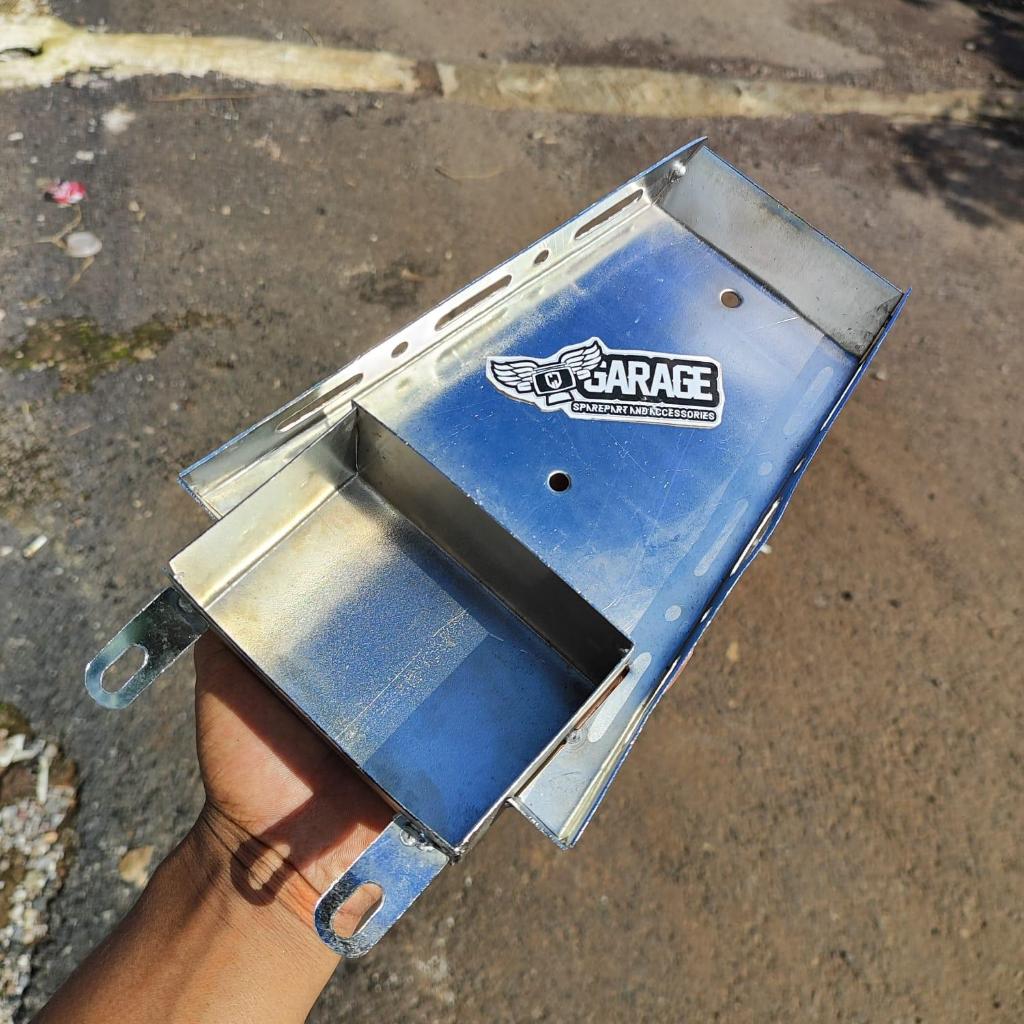 Tempat aki Cb Crome Pangkon Aki PNP Cb Gl Dudukan accu Racing Braket wadah CB 100 CB 125 Gl 100 Glpr
