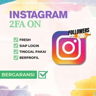 AKUN IG INSTAGRAM 2FA ON BERGARANSI RANDOM - 200 FOLLOWER
