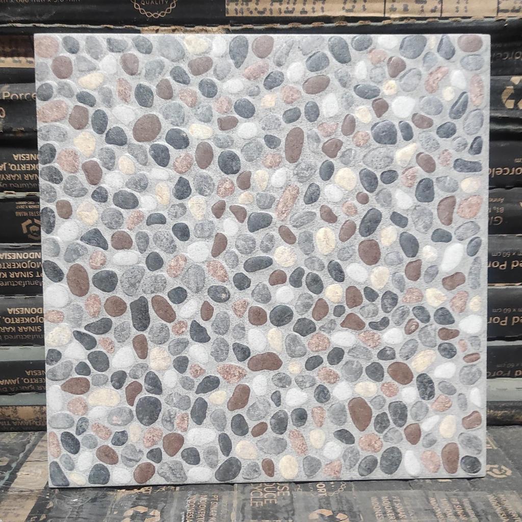 KERAMIK LANTAI 30x30 OREGON BROWN KW1 KASAR