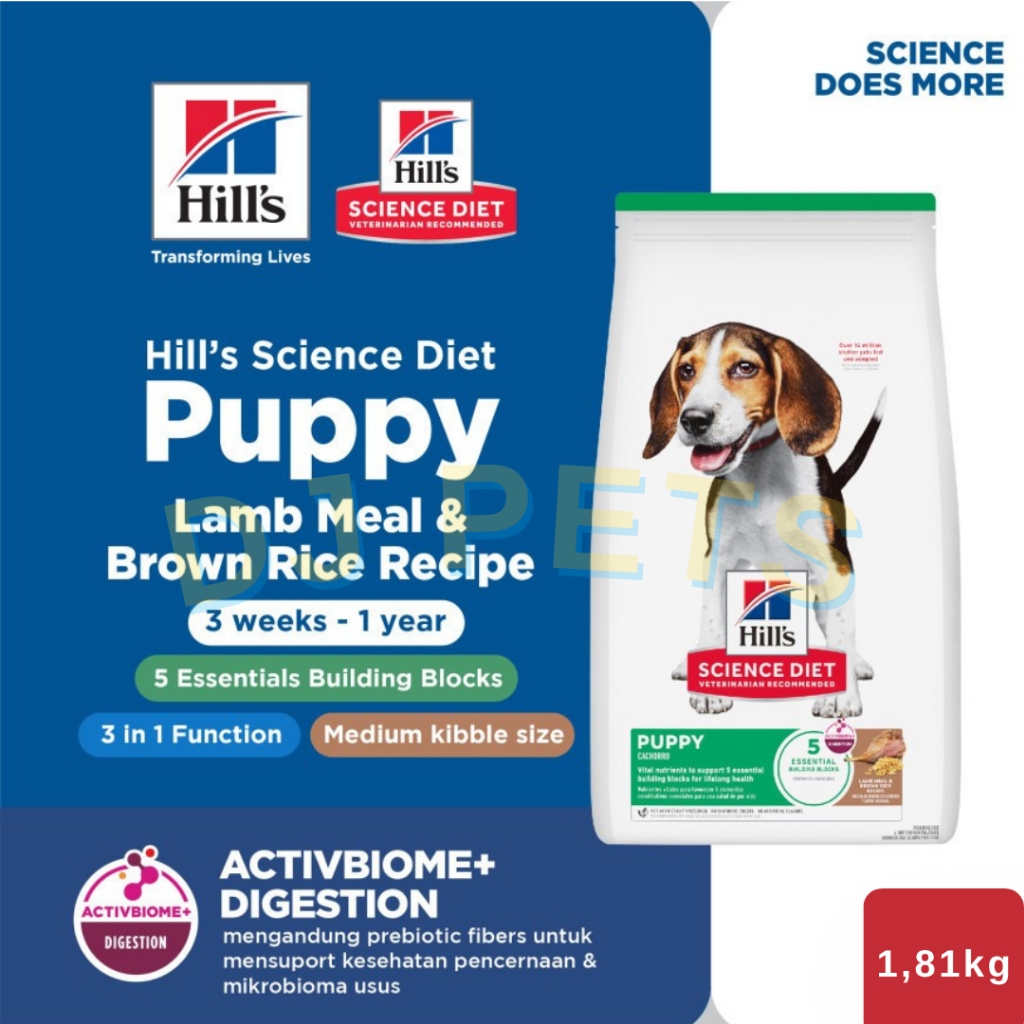 Hill's Science Diet Puppy Lamb Meal Repack 1 kg Makanan anak anjing , hamil dan menyusui