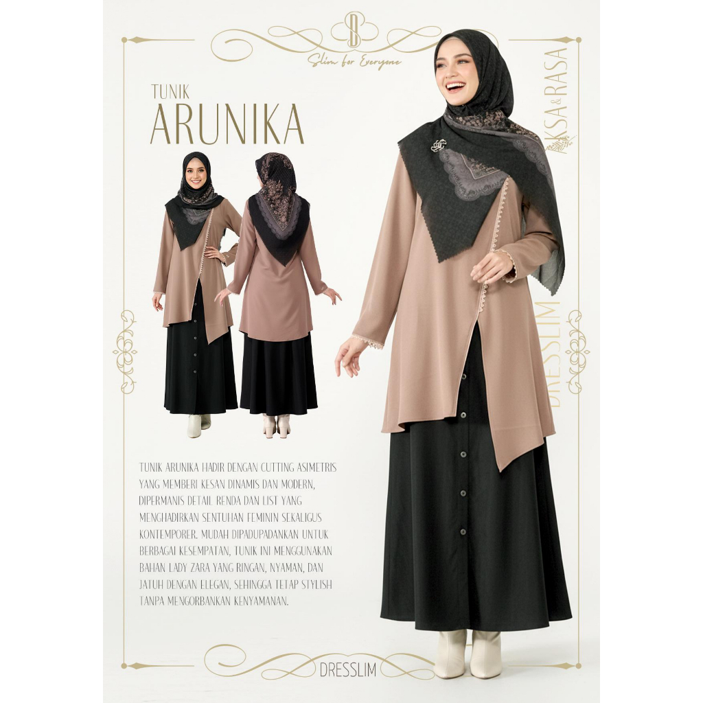Tunik Arunika |Tunik Dewasa | Blouse | Tunik Wanita | Atasan Wanita | Atasa Rabbani |  Tunik | Blous