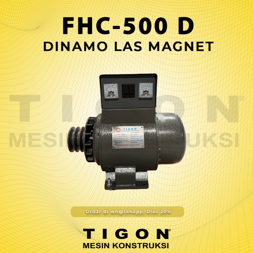 TIGON DINAMO LAS MAGNET AC DC FHC-500D WELDER GENERATOR (GARANSI RESMI)