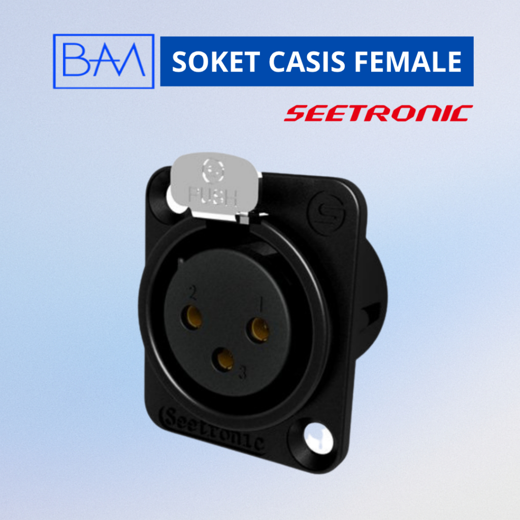Soket Jack Casis XLR Seetronic Female/Betina Original
