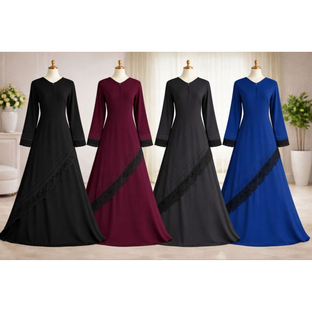 MALAYSIA RENDA BAHAN UV PREMIUM ALKHATIB COLLECTION DEWASA S M L XL XXL / COD / GAMIS SYARI / JUBAH 