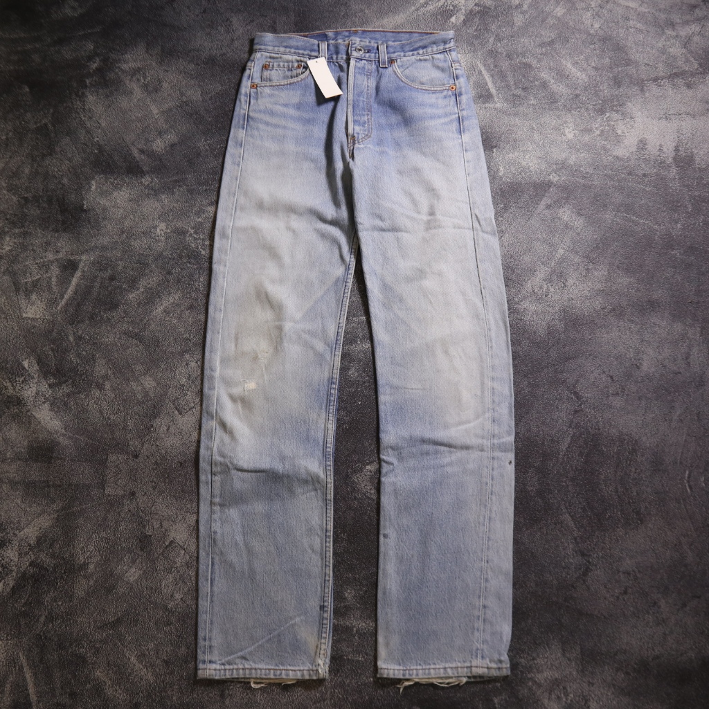 CELANA PANJANG LEWIS 501 RIPPED JEANS DENIM PANTS CJ48 SIZE 27