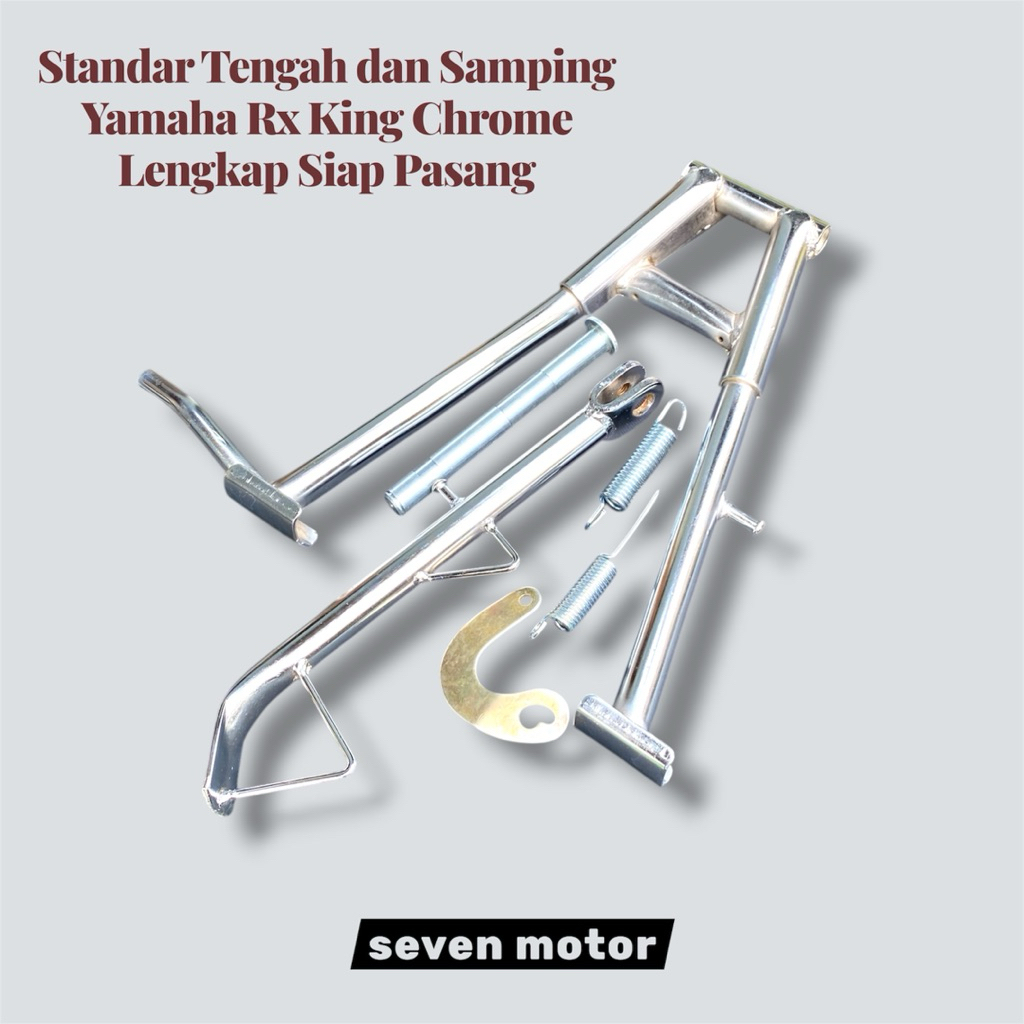 Standar 2 Tengah Jagang Tengah dan Jagang Samping Yamaha RX King RX-King RXS Warna Chrome Tebal Meng