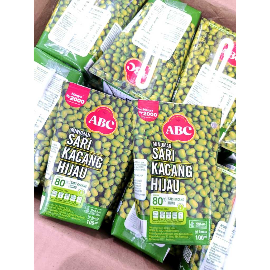 1 dus ABC SARI KACANG HIJAU 100ML EXP. 5/5/2027 ( 1 DUS ISI 48 )