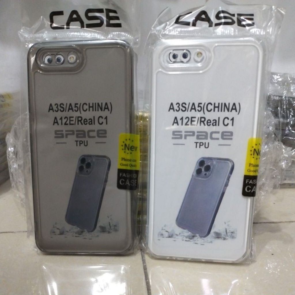 Softcase Bening Clear Oppo A3S Silikon Casing full Pelindung Camera