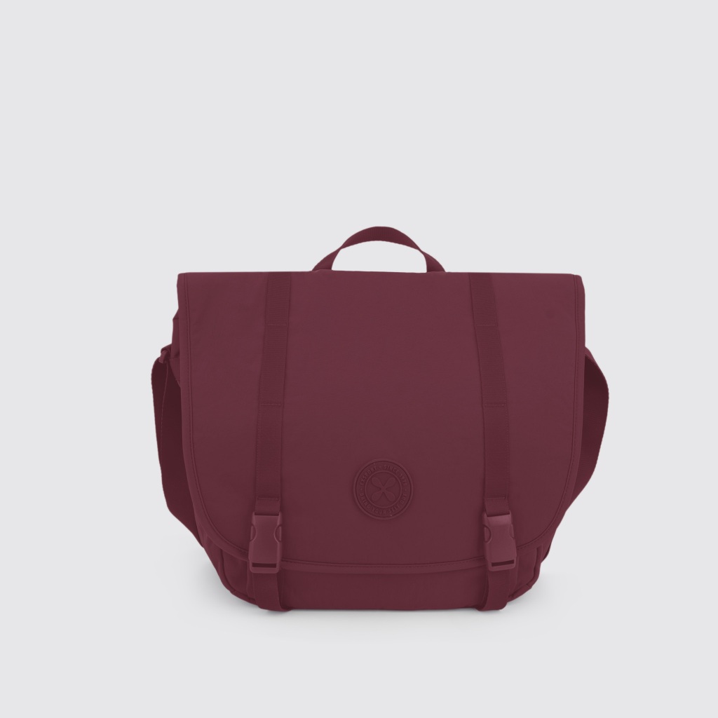 Exsport Huddle Laptop Messenger Bag, Burgundy
