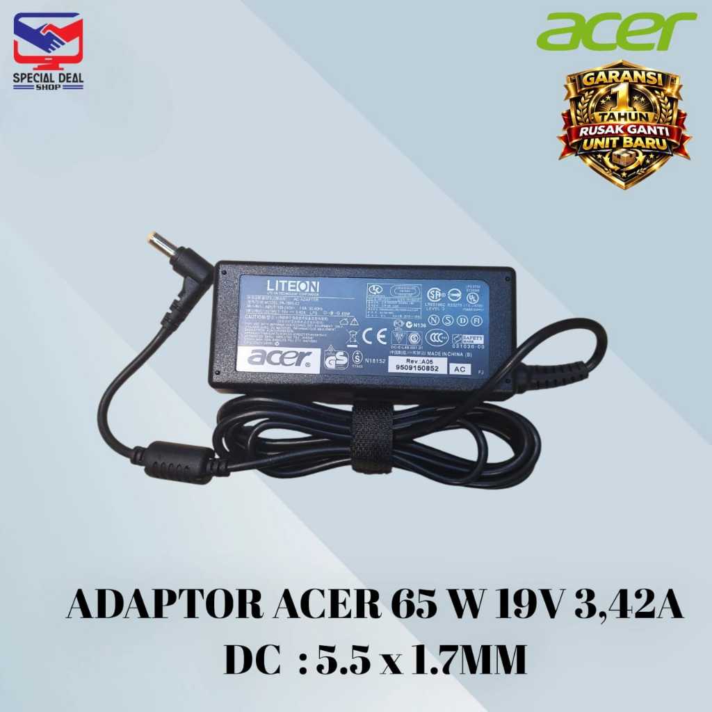 Adaptor Charger Acer Aspire 4352 4349 2930 E1-410 4540 4736 4738 (65W)