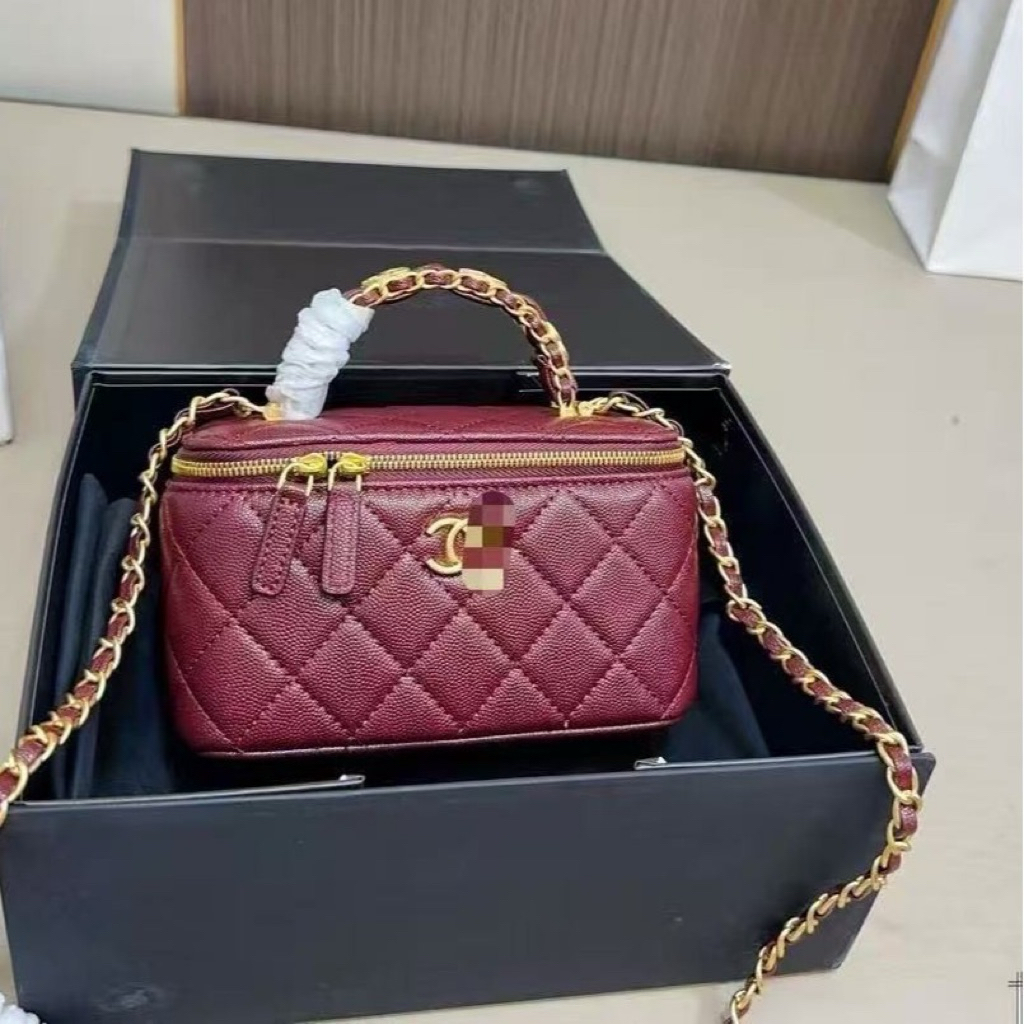 MOANNA Vanity CH Genuine Leather Tas Kulit Asli Top Layer Cowhide