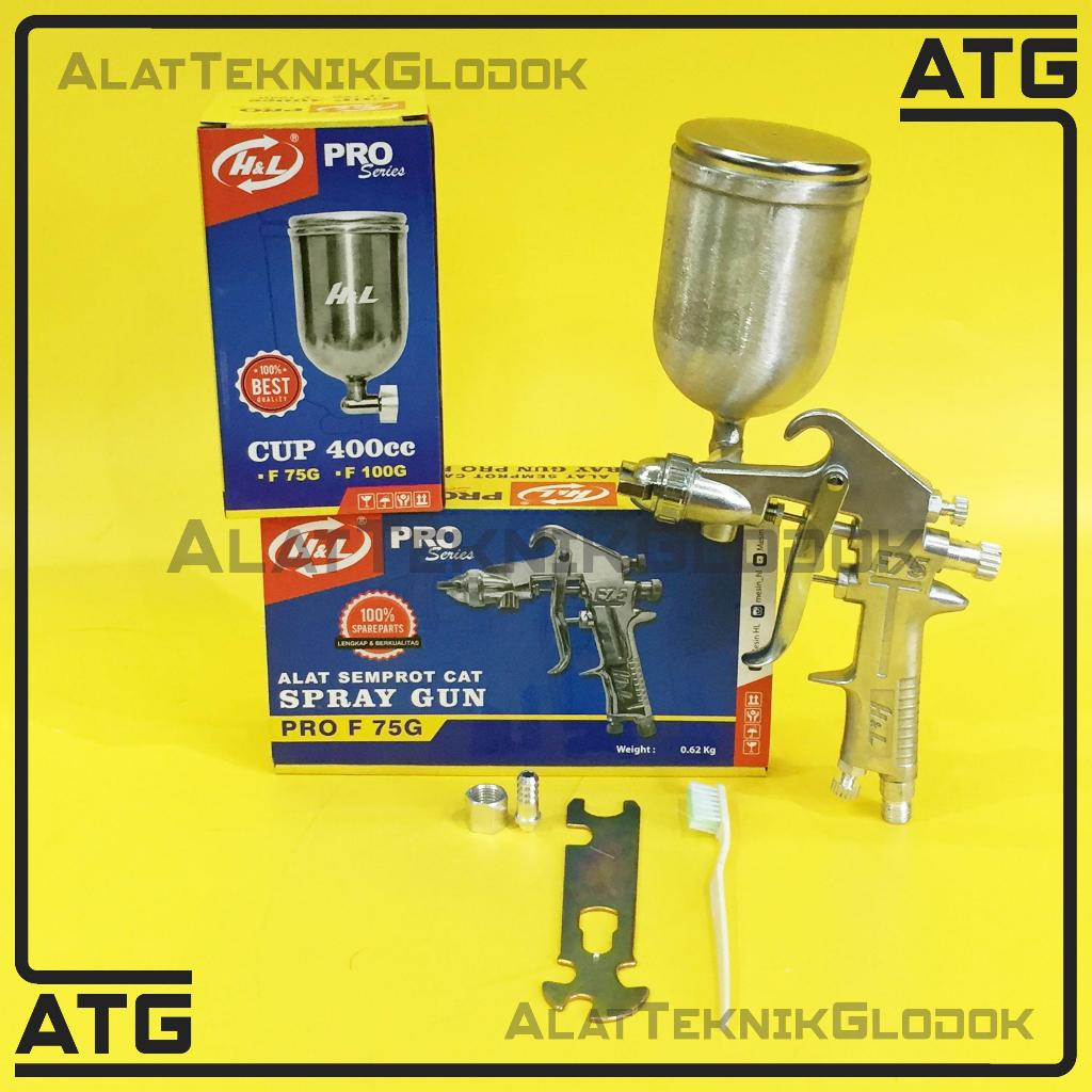HL SPRAY GUN F 75G alat semprot cat F 75G - Tabung atas - F 75