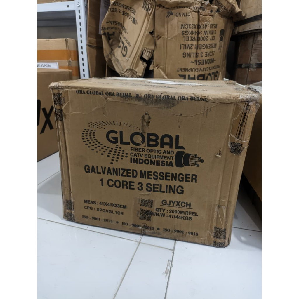GLOBAL SPECIAL TYPE GALVANIZED - Drop core 1 core 3Seling 2KM Kawat SELING Messenger GALVANIS ANTI K