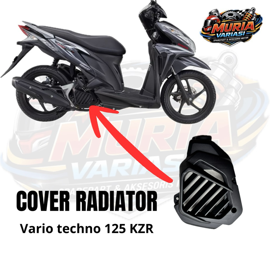Tutup Radiator Vario Techno 125 KZR 2012-2015 | Cover Radiator Vario 125 KZR Original Presisi