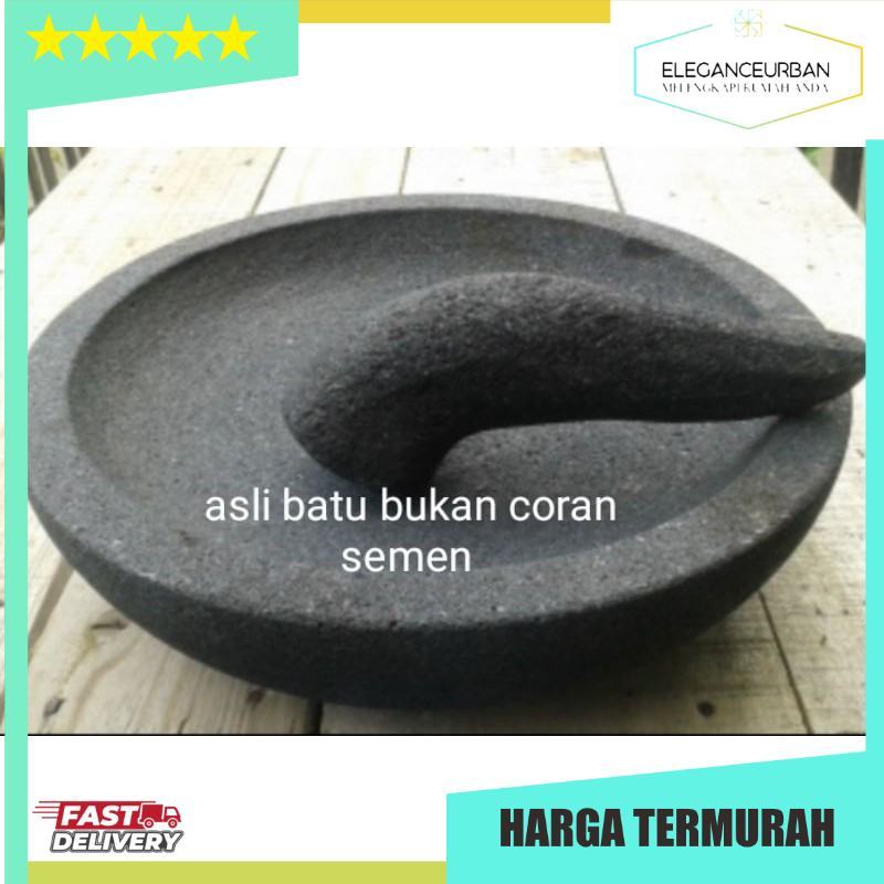 Cobek Batu Asli Ulekan Muntilan + Muntu