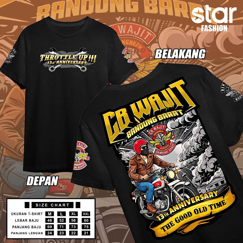 Kaos Acara CB Wajit Bandung Barat Kaos Unisex Kaos Pria & Wanita