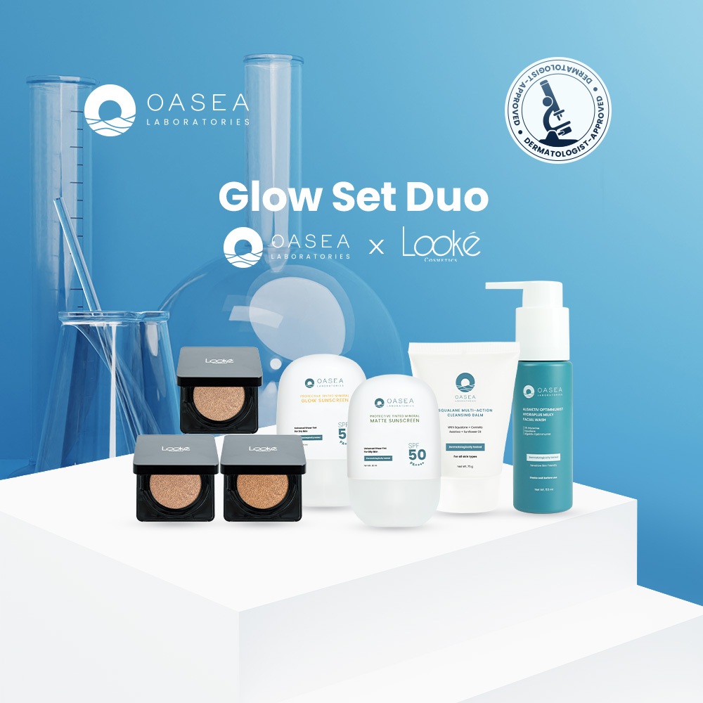 [Oasea x Looke] Glow Set Duo (Oasea Squalane Multi-Action Cleansing Balm 75 g/Tinted Sunscreen Matte