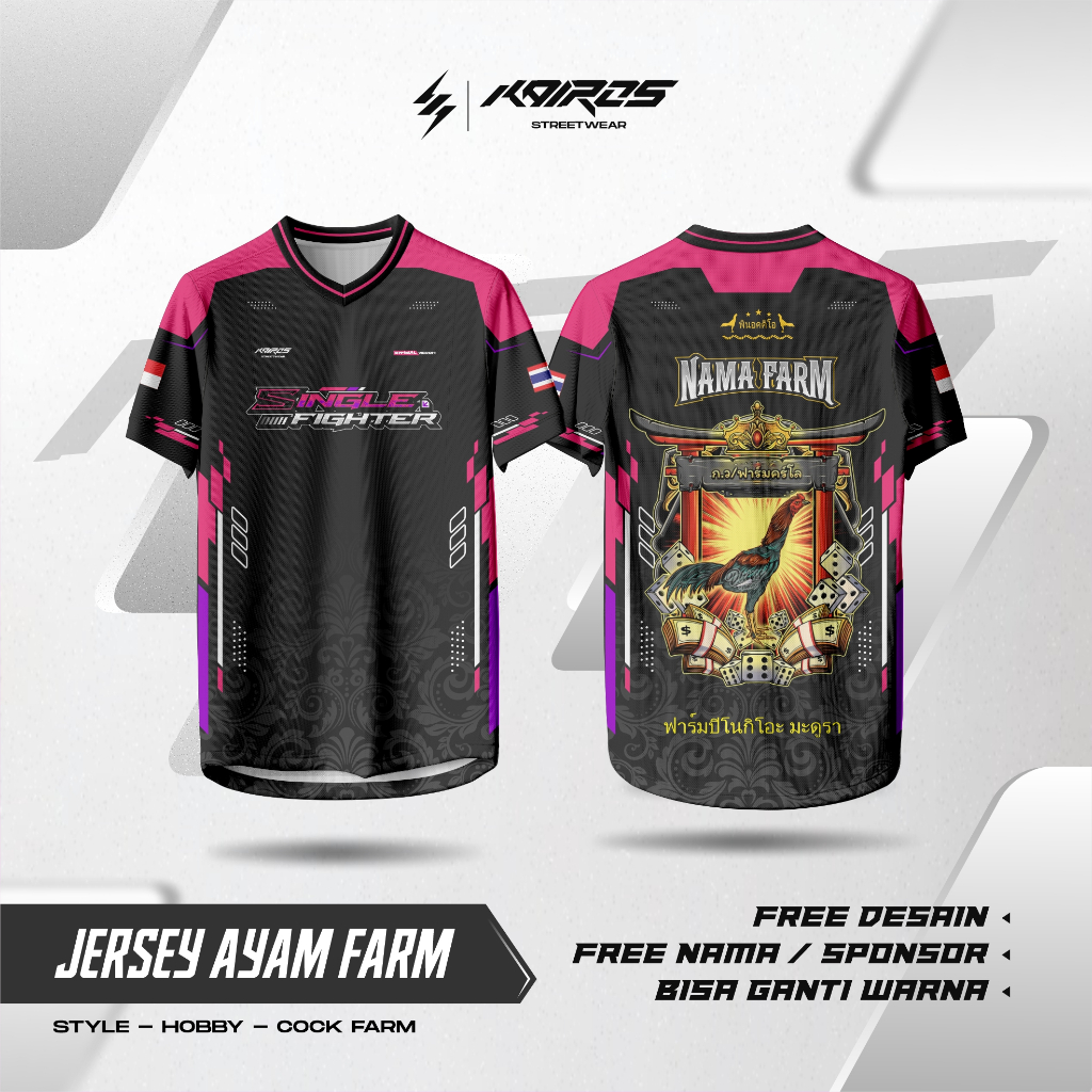 JERSEY KAOS AYAM FARM RACING THAILAND CUSTOM